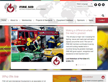 Tablet Screenshot of fire-aid.org